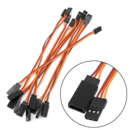 10Pcs 150/200/300/500mm Servo Extension Lead Wire Cable For RC Futaba JR Male to Female 30cm JUL27_32