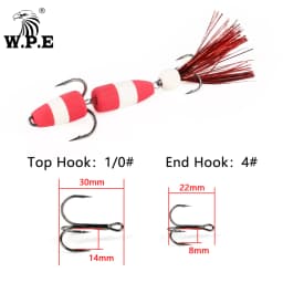 W.P.E New Fishing Lure 1pcs M Swim Bait Soft Lure High Density Foam Lure Fishing Tackle Multicolor Bass Artificial Lure Wobblers
