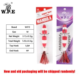 W.P.E New Fishing Lure 1pcs M Swim Bait Soft Lure High Density Foam Lure Fishing Tackle Multicolor Bass Artificial Lure Wobblers