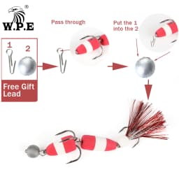 W.P.E New Fishing Lure 1pcs M Swim Bait Soft Lure High Density Foam Lure Fishing Tackle Multicolor Bass Artificial Lure Wobblers