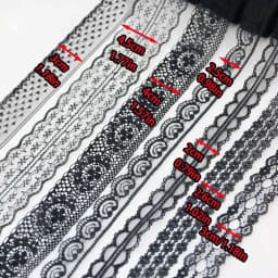 (10 Yards/Roll) Black Lace Fabric Ribbon Webbing Decoration Lovely Gift Packing Material
