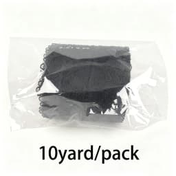 (10 Yards/Roll) Black Lace Fabric Ribbon Webbing Decoration Lovely Gift Packing Material