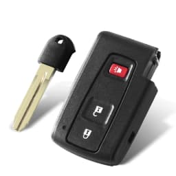 KEYYOU 2 BUTTON Car REMOTE KEY CASE Shell FOR TOYOTA PRIUS COROLLA VERSO Fob With TOY43 BLADE Replacement