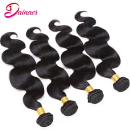 Peruvian Body Wave Bundles With Closure 100% Human Hair With 4x4 Lace Closure With Bundles Remy Hair 4 Bundles With Closure