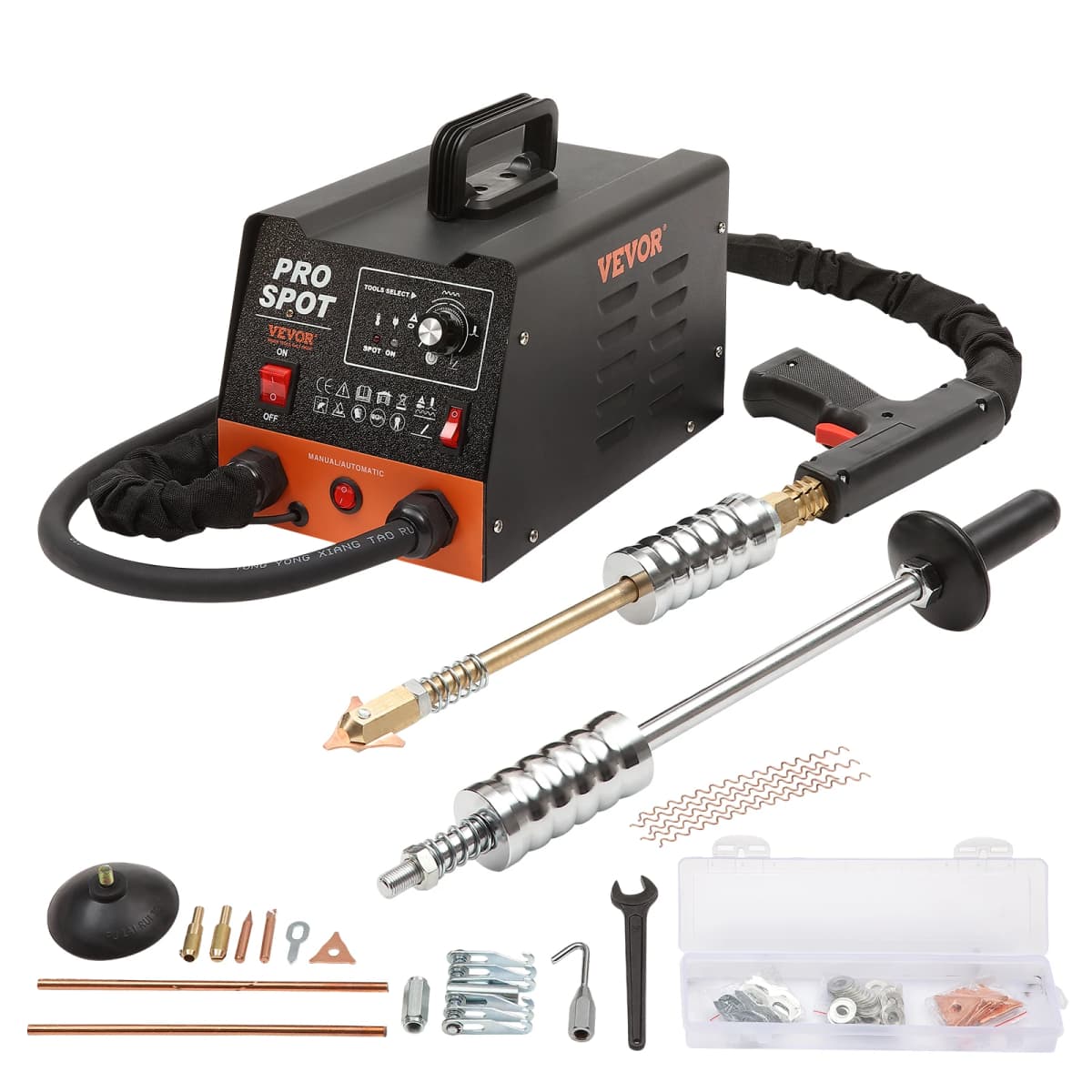 SucceBuy Stud Welder Dent Repair Kit 3KW Spot Welder Auto Body Welding Dent Puller Machine Welding Accessories for Car Truck