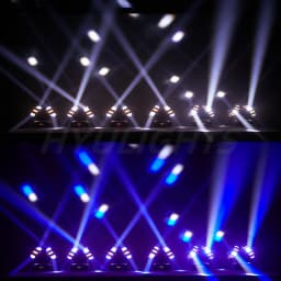 150W Double Head LED Beam&Strobe&Laser 3in1 Moving Head 8x12W RGBW 8x5W Bright Golden Red Green Laser Star DJ Lights effect