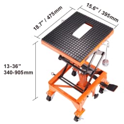 SucceBuy Motorcycle Lift 350/1100/1500 LBS Capacity Motorcycle Scissor Lift Jack with Wide Deck&Safety Pin for Bikes Motorcycles
