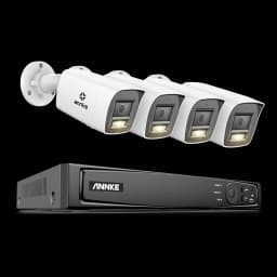 ANNKE 8CH 4K Ultra HD POE Network Video Security System 8MP H.265+ IP Camera Support Two Way Audio human & Vehicle Detection 4MM