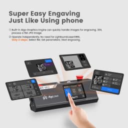 AlgoLaser Laser Engraver Machine 10W Exclusive 3.5" Touch Screen for DIY, Cutting Tool for Wood MDF CNC Router Carpentry Tools