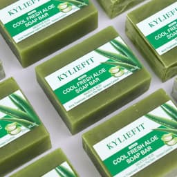 AILKE Aloe Vera Whitening Soap, Remove Acne, Pimples, Skin Radiant, Improve Skin Luster, Vegan Bath Wash for Women and Men, 200g