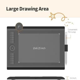 GAOMON M10K Graphic Tablet for Drawing/Art Digital/Architecture/Engineering Student with 8192 Levels Passive Stylus