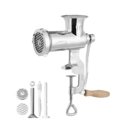 SucceBuy Manual Meat Grinder 304 Stainless Steel Hand Meat Grinder with Steel Table Clamp Meat Mincer Sausage Maker