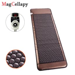 Natural Tourmaline Germanium Stone Mattress Massage Heating Pad Far-Infrared Thermal Stone Therapy 190x60cm Relieve Back Pain