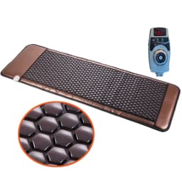 Natural Tourmaline Germanium Stone Mattress Massage Heating Pad Far-Infrared Thermal Stone Therapy 190x60cm Relieve Back Pain