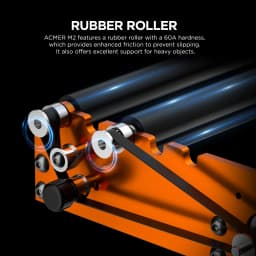 ACMER M2 Laser Engraver Universal Rotary Roller Y-Axis Laser Rotary Module 360 Degree Rotating For Engraving Cylindrical Objects