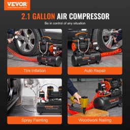 SucceBuy Air Compressor 9L 18L 24L 35L Oil-free Portable Air Pump for Home Repair Tire Inflation Woodwork Nailing Compressor