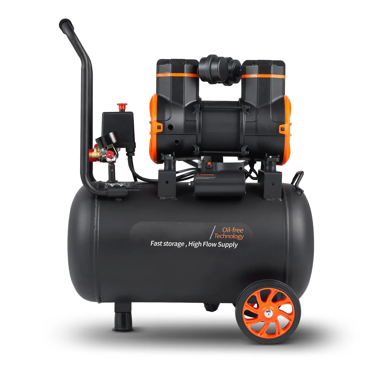 SucceBuy Air Compressor 9L 18L 24L 35L Oil-free Portable Air Pump for Home Repair Tire Inflation Woodwork Nailing Compressor