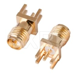 10Pcs SMA Female Jack Male Plug Adapter Solder Edge PCB Straight Right Angle Mount RF Copper Connector Plug Socket