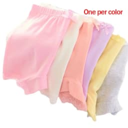 Girls Safety Panties Kids Cotton Children Underwear Children's Briefs Cartoon Beach Short Solid Color For 2-11 Years Old 2/6pcs