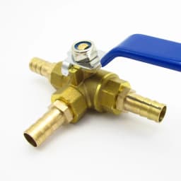 4 6 8 10 12 13 14 16 19 20 25 32mm Hose Barb Full Port L-Port Three Ways Brass Ball Valve Connector For Water Oil Air Gas