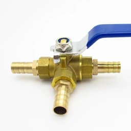 4 6 8 10 12 13 14 16 19 20 25 32mm Hose Barb Full Port L-Port Three Ways Brass Ball Valve Connector For Water Oil Air Gas