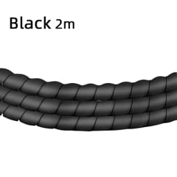 2Meters Spiral Cable Protector Line Organizer Tube Motorcycle Wire Protect Sleeve Flame Retardant Anti-Bite Cover Charger Cable