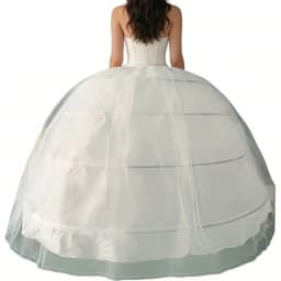 New Hot Sell 4 Hoops Big White Petticoat Super Fluffy Crinoline Slip Underskirt For Wedding Dress Bridal Gown In Stock
