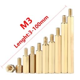 Thread M3 Circuit Boards Spacer Hex Brass Standoff Screw Pillar Fixed PCB Computer PC Motherboard Female Male Standoff Spacer