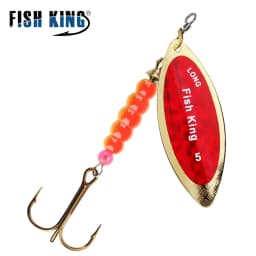 NGB Spinner Lure Bait 4.5g/7.0g/12.5g/17.4g/27.1g Spoon Lures Pike Metal Fishing Lure Bass Hard Bait With Hooks