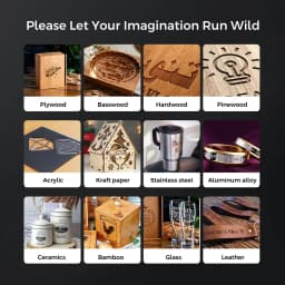 LONGER RAY5 10W LASER ENGRAVING MACHINE Quick Focus Wifi Control with 500mm(19.69inch) Honeycomb Panel and Rotary Roller
