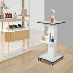 SPA Beauty Storage Beauty Salon Stand Rolling Trolley Cart Equipment Machine Holder Organizer 3 Tier 3.8KG with Push Handle