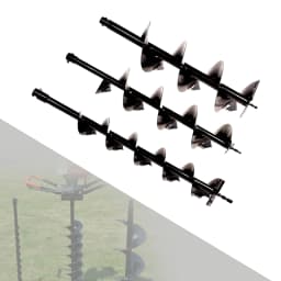 3pcs Spiral Drill Bits 4in/6in/8in Width For Garden Fence Planter and Post Hole Excavator Digger Ground Drilling Tool Borer