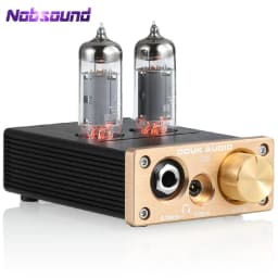 Nobsound U10 Mini Vacuum Tube Preamplifier HiFi Desktop 3.5/6.35mm Headphone Amplifier for Home Speaker