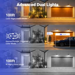 Annke AC500 3K IR Ultra HD IP PoE Camera Dual Light Outdoor PoE Security Camera Human Vehicle Detection Built-in Microphone