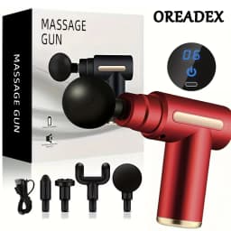 Mini Massage Gun Deep Tissue Percussion Neck Back Body Massager LED Touch Screen Portable Fascia Gun Muscle Relaxation