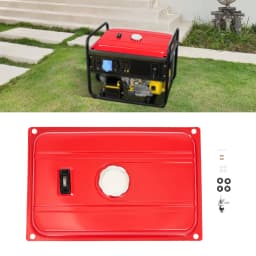 4 Gallon Red Generator Universal Fuel Tank 54.8*36*10cm 15L Equipment Tank with Chrome Cap Gauge Fits for EC2500