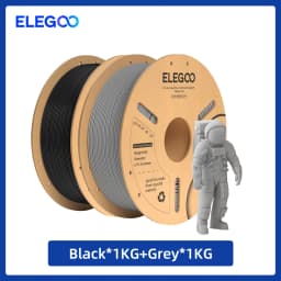 ELEGOO 1.75mm PLA+ Filament 2KG Set Plastic 3D PLA for Most FDM 3D Printers Dimensional Accuracy +/- 0.02mm 2pcs*1kg PLA+ Set