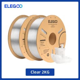 ELEGOO 1.75mm PLA+ Filament 2KG Set Plastic 3D PLA for Most FDM 3D Printers Dimensional Accuracy +/- 0.02mm 2pcs*1kg PLA+ Set