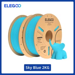 ELEGOO 1.75mm PLA+ Filament 2KG Set Plastic 3D PLA for Most FDM 3D Printers Dimensional Accuracy +/- 0.02mm 2pcs*1kg PLA+ Set