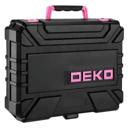 DEKO 126Pcs Power Tool Combo Kits with 8V Cordless Drill,10MM 3/8'' Keyless Chuck,Professional Home Household DIY Hand Tool Kits