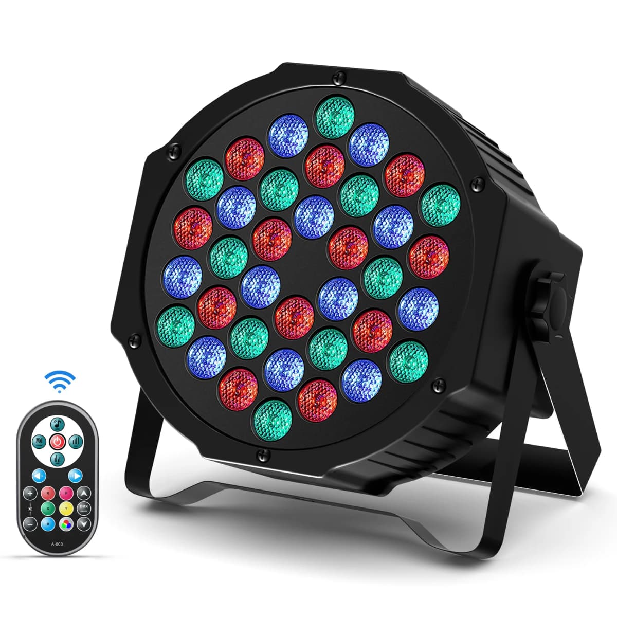 U'King 4PCS/8PCS 36LED Par Lights RGB LED DJ Stage Light with Remote Control DMX512 Sound Activated for Party Stage Effect Light
