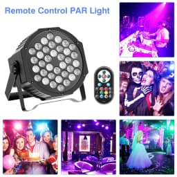 U'King 4PCS/8PCS 36LED Par Lights RGB LED DJ Stage Light with Remote Control DMX512 Sound Activated for Party Stage Effect Light