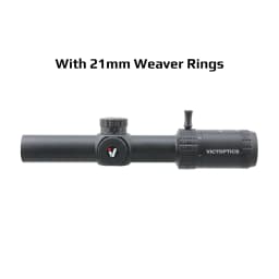 VictOptics S6 1-6x24 SFP Riflescope With Red&Green Illumination Turret lock System Wide Field of View Design For AR 15 .223 5.56