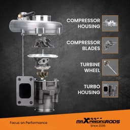 GT30 Turbo T3 T04E V-band Universal Turbo Turbocharger Upgrade Turbo.63 A/R for 1.5L-2.5L Engines