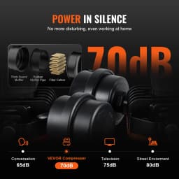 SucceBuy Air Compressor 900W 1450W 1800W Oil-free Portable Air Pump for Repair Tire Inflation Woodwork Nailing Compressor
