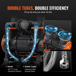 SucceBuy Air Compressor 900W 1450W 1800W Oil-free Portable Air Pump for Repair Tire Inflation Woodwork Nailing Compressor