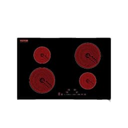 SucceBuy 2/4/5 Burners Built-in Induction Stove Top 12/24/30in Ceramic Glass Electric Cooktop For Household Commercial Cooking