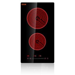 SucceBuy 2/4/5 Burners Built-in Induction Stove Top 12/24/30in Ceramic Glass Electric Cooktop For Household Commercial Cooking