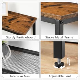 29.5" Narrow Console Table 3-Tier Entryway Table Thin Sofa Table with Shelves Side Table