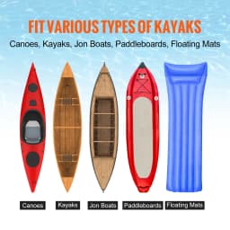 SucceBuy Kayak Cart 450lbs Detachable Canoe Trolley Cart with 12'' Tires Adjustable Width for Paddleboards Float Mats Jon Boats